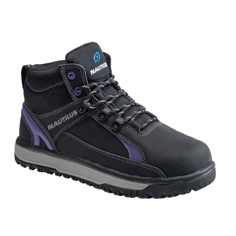 Nautilus Womens Black Textile Alloy Toe Urban MetGuard Work Boot size 9.5 B new